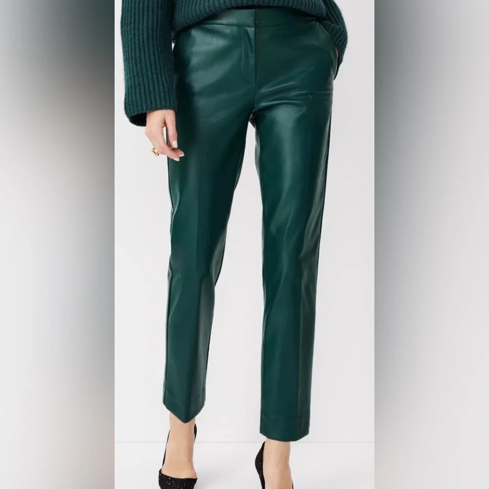 High Waist Faux Leather Pants - Ann Taylor size 2 - Picture 1 of 6